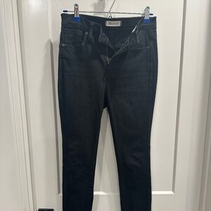 Madewell Black Jeans Women's size 26 "10-inch High Rise Skinny" Jean